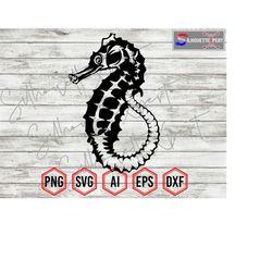 Sea Horse svg, Sea Horse Silhouette, Ocean Animals svg - Clipart, Cricut, Cameo CNC, Laser, Decal Sticker, T-Shirt File