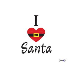 i heart santa SVG, Christmas SVG, santa svg , I love Santa SVG, heart santa svg vector dxf pdf png clipart , vinyl cutte