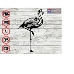 Flocking Flamingo Silhouette, Flamingo svg, Summer svg - Vector, Clipart, Cricut, CNC, Vinyl Cutter, Decal Sticker, T-Sh