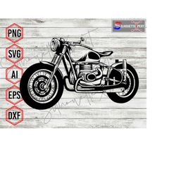 Motorcycle svg, Racing svg, Caf Racing svg , Classic Motor svg - Cricut, CNC, Laser, Vinyl Cutter, Decal Sticker, T-Shir