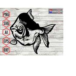 Pacu Fish svg, Fish svg, Aquarium svg - Clipart, Vector, Cricut, CNC, Laser, Vinyl Cutter, Decal Sticker, T-Shirt File.