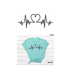 Heart beat SVG , Ekg svg Heartbeat Clipart Vector Cut files Circut ,Heartbeat svg,Healthcare svg, Heartbeat line svg ,Nu