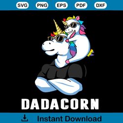 Dadacorn Unicorn Dad and Baby Svg, Trending Svg, Family Svg, Unicorn Svg, Dadacorn Svg, Unicorn Dad Svg, Unicorn Baby Sv