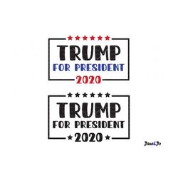 Trump 2020 SVG, Trump Clipart ,Make America Great Again SVG, Election 2020 svg, Cricut Digital Downloads, Silhouette des
