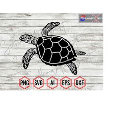 Cute Turtle Silhouette 4, Turtle svg, Turtle Clipart - Clipart, Cricut, CNC, Vinyl Cutter, Decal Sticker, T-Shirt File.