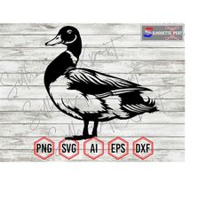 Duck Silhouette 2, Duck svg, Wild Duck svg, Farm Animals svg - Cameo, Clipart, Cricut, CNC, Vinyl Cutter, Decal Sticker,