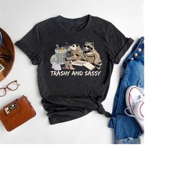 Racoon Trashy and Sassy Shirt, Funny Gift for Raccoon Lover, Retro Vintage Raccoon, Racoon Gift
