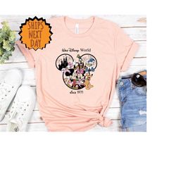 Vintage Walt Disney World Est 1971 Shirt, Mickey and Friend Shirt, Disney Family Matching Shirt, Disneyworld 1971 Shirt,