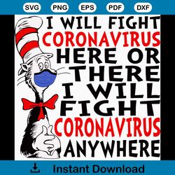 Dr Seuss Fight Corona Virus SVG, Dr Seuss Svg, Dr Seuss Wearing Mask Svg, Face Mask Svg, Corona Virus Svg, Quarantine Sv