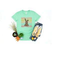 Easter Tee, Happy Easter with Leopard Bunny, Cute Bunny Tail Design, Cute Easter Shirt, Easter Bunny Leopard, Easter Kid