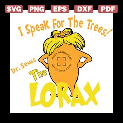 I Speak For The Trees The Lorax Svg, Dr Seuss Svg, Dr Seuss Quotes, Lorax Svg, Lorax Gift Svg, Lorax Quotes Svg, Lorax S