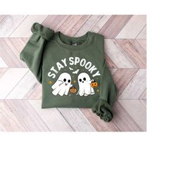 Stay Spooky Sweatshirt, Retro Halloween Ghost Shirt, Spooky Ghost Shirt, Spooky Season Ghost Sweatshirt, Halloween Gifts