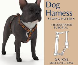 dog chest harness pattern dog harness diy sewing pattern  easy dog harness  dog sewing patterns and instructions