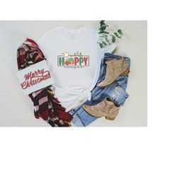 Merry Camper Christmas Shirt, Happy Camper Shirt, Camper Shirt for Christmas, Caravan Camping Shirt, Christmas Tree Camp