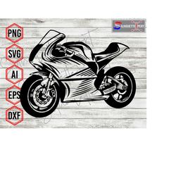 Racing Motor svg, Racer svg, Riding svg - Cricut, CNC, Laser, Vinyl Cutter, Decal Sticker, T-Shirt File.