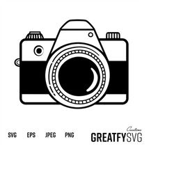 Camera Svg. Camera Clipart. Vector Camera. Camera Logo. Camera Icon. Camera Cut File. Photography. Photography Svg Cut F