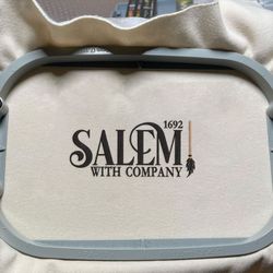 Salem Witch Company Embroidery Machine Design, Salem City 1692 Embroidery File, Witch Halloween Embroidery Design