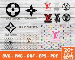 Louis Vuitton Svg,Lv Pattern Svg, Fashion Brand Svg, Logo Brand Dripping , Luxury Brand Svg
