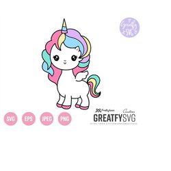 Unicorn Svg, SVG, Unicorn Clipart,Unicorn, Cute Unicorn, Rainbow, Rainbow Svg, Cut File, Cut file for Cricut, Cricut, Cr