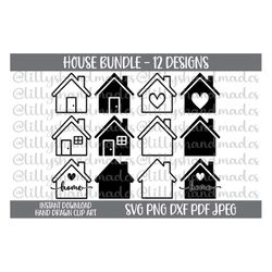 House Svg, House Clipart, House Png, House Vector, House Clip Art, House Silhouette, Home Svg, Home Png, Home Vector, Ho