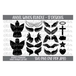 Angel Wings Svg Angel Wings Png Christmas Angel Svg Angel Wings Vector Angel Wings Clipart Angel Svg Angel Png Angel Cli