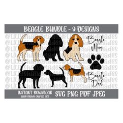 Beagle Svg, Beagle Png, Beagle Vector, Beagle Clipart, Beagle Stickers Png, Beagle Mom Svg, Beagle Dad Svg, Beagle Puppy