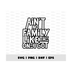 Ain't No Family Like The One I Got Svg, Great Design For Family Png, Instant Download Svg, Png, Eps, Dxf, Digital Downlo