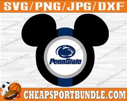Penn State Nittany Lions Mickey SVG, Penn State Nittany Lions svg, N C A A Teams svg, N C A A Svg, Png, Dxf, Eps