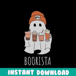 Funny Boorista Ghost Barista Coffee Lover SVG Download