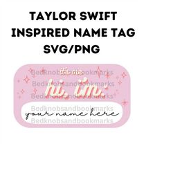 Custom Anti Hero Name Tag, Its Me Hi Im The Problem, Taylor Swift, PNG and SVG