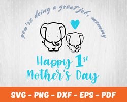 Elephant Mother Day Svg , Mother Day Svg, Digital Download 05