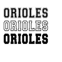 Orioles Svg, Orioles Varsity Font, Go Orioles Svg, Orioles Jersey, Orioles Team Mascot. Vector Cut file Cricut, Pdf Png