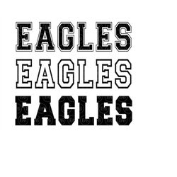 Eagles Svg, Eagles Varsity Font, Go Eagles Svg, Eagles Jersey, Eagles Team Mascot. Vector Cut file Cricut, Silhouette, P