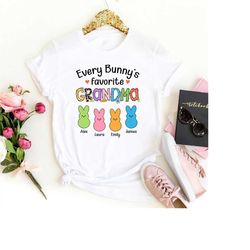 Personalized Mom Grandma Easter Bunny Shirt, Every Bunny's Favorite Grandma Shirt, Grandma Easter Shirt