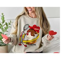 Funny Valentines Day Sweatshirt Gift for Her, Retro Valentines Shirt, Mid Century Modern Valentine Sweater, Vintage Vale