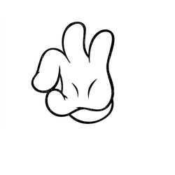 Cartoon Okay Hand Sign Svg, OK Fingers Svg, Hand Gesture Svg. Vector Cut file Cricut, Silhouette, Sticker, Stencil, Pdf