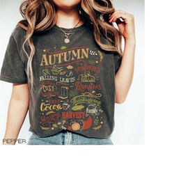 Comfort Colors Autumn Elements Shirt, Pumpkin Fall T-shirt, Thanksgiving Pumpkin Fall Shirt, Tis The Season Cozy Gift, C