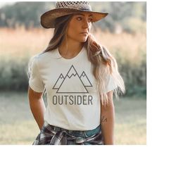 Outsider SVG PNG PDF, Outdoors svg, Adventure svg, Camping svg, Hiking svg, Mountain Mama svg, Cricut Adventure,  Outdoo