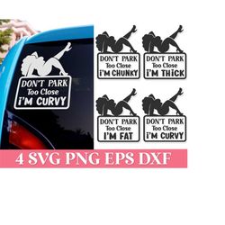 dont park too close svg pack, funny car decal svg cricut, funny mom decal svg png, funny mom car sticker svg, car decal