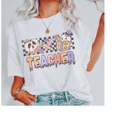Comfort Colors Trick or Teach Shirt, Teacher Halloween T-Shirt, Teacher Appreciation, Back to School Tee, Teacher Gift,