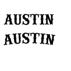 Austin Svg, Texas Svg, Western Font Svg, Cowboy Svg. Vector Cut file for Cricut, Silhouette, Pdf Png Dxf Eps, Decal, Sti