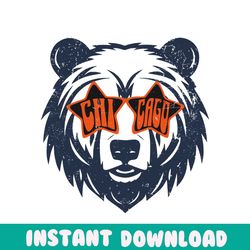 Chicago Bears Retro Style Bears Football SVG File For Cricut