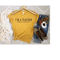 I'm a Teacher SVG, What's Your Super Power SVG, Teacher SVG, Teacher Life svg, Teacher Gift svg, Super Teacher svg, Cric