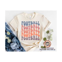 Football svg, Football Fan svg, Football Mom svg, Gameday svg, Wavy Letters svg, Football Vibes svg, Svg Dxf Eps Ai Png