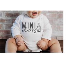 Mini Claus SVG, Baby Christmas Shirt, My First Christmas SVG, Family Christmas Cricut Design, Baby Claus SVG, Cute Chris