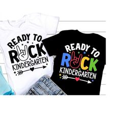 Ready To Rock Kindergarten SVG, Back to school SVG, School Quote, Boy 1st day School Shirt, Png, Svg Files For Cricut