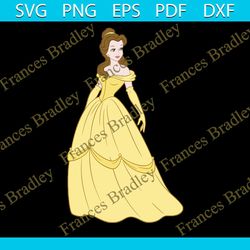 Beauty and the Beast svg, Belle svg,