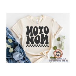 Moto Mom svg, Motocross svg, Race Life svg, Moto Wife svg, Racing svg, Motocross Fan svg, Wavy Letters, Svg Dxf Eps Ai P