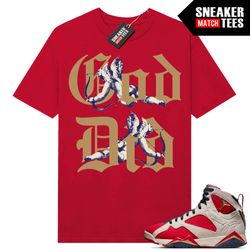Trophy Room 7s shirts to match Sneaker Match Tees Red God Did.jpg