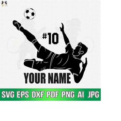 Soccer Svg, Soccer Player Svg, Soccer Monogram Svg, Soccer Clipart, Soccer Cricut Cut file, Name Soccer Svg, Soccer Shir